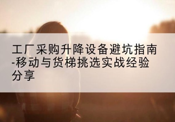 卢氏移动式升降机怎么选-工厂采购升降设备避坑指南-移动与货梯挑选实战经验分享